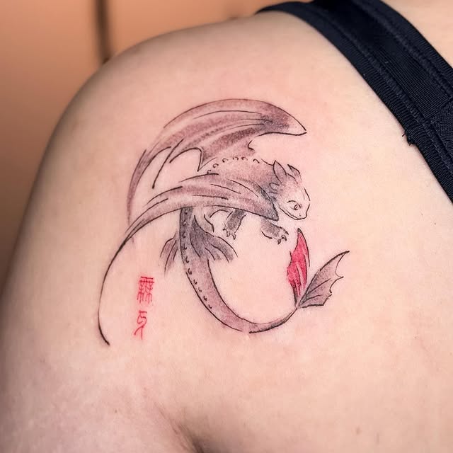 KAI KAI (Ink Tattooist) - Chinese Baby Dragon Tattoo KAI KAI (Ink Tattooist) - Chinese Baby Dragon Tattoo